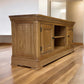 Natural Solid Oak Large TV Unit Canterbury Range From Oak Furnitureland RRP £459