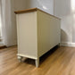 Bentleys Pale Oak Top & Painted Bow Fronted Sideboard RRP £1199