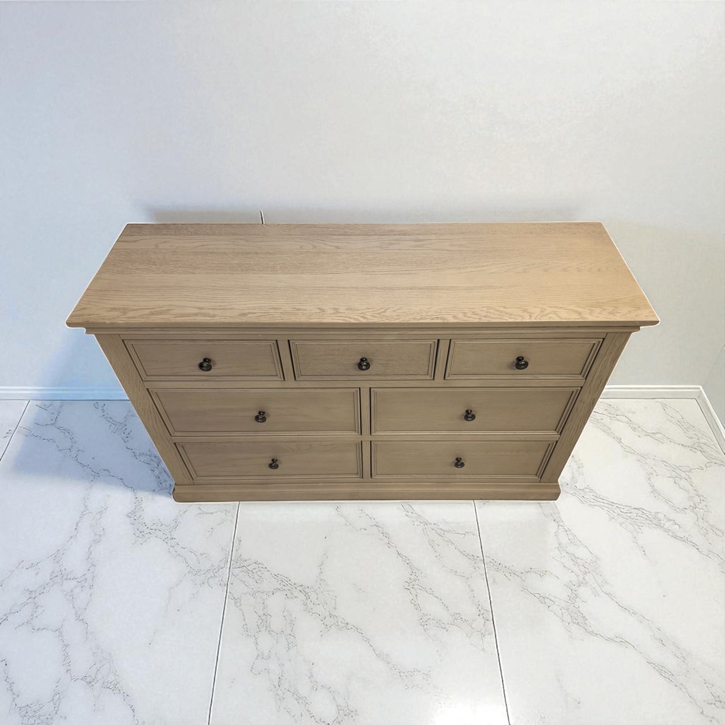Weathered Oak 7 Drawer Chest, Burleigh Range From Oak Furnitureland RRP £759