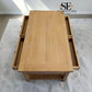 Whitewashed Finish Solid Oak & Oak Veneer Coffee Table with Drawers, Inglesham Range RRP £499