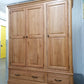 Oak Furnitureland Natural Solid Oak Triple Wardrobe Canterbury Range RRP £1499