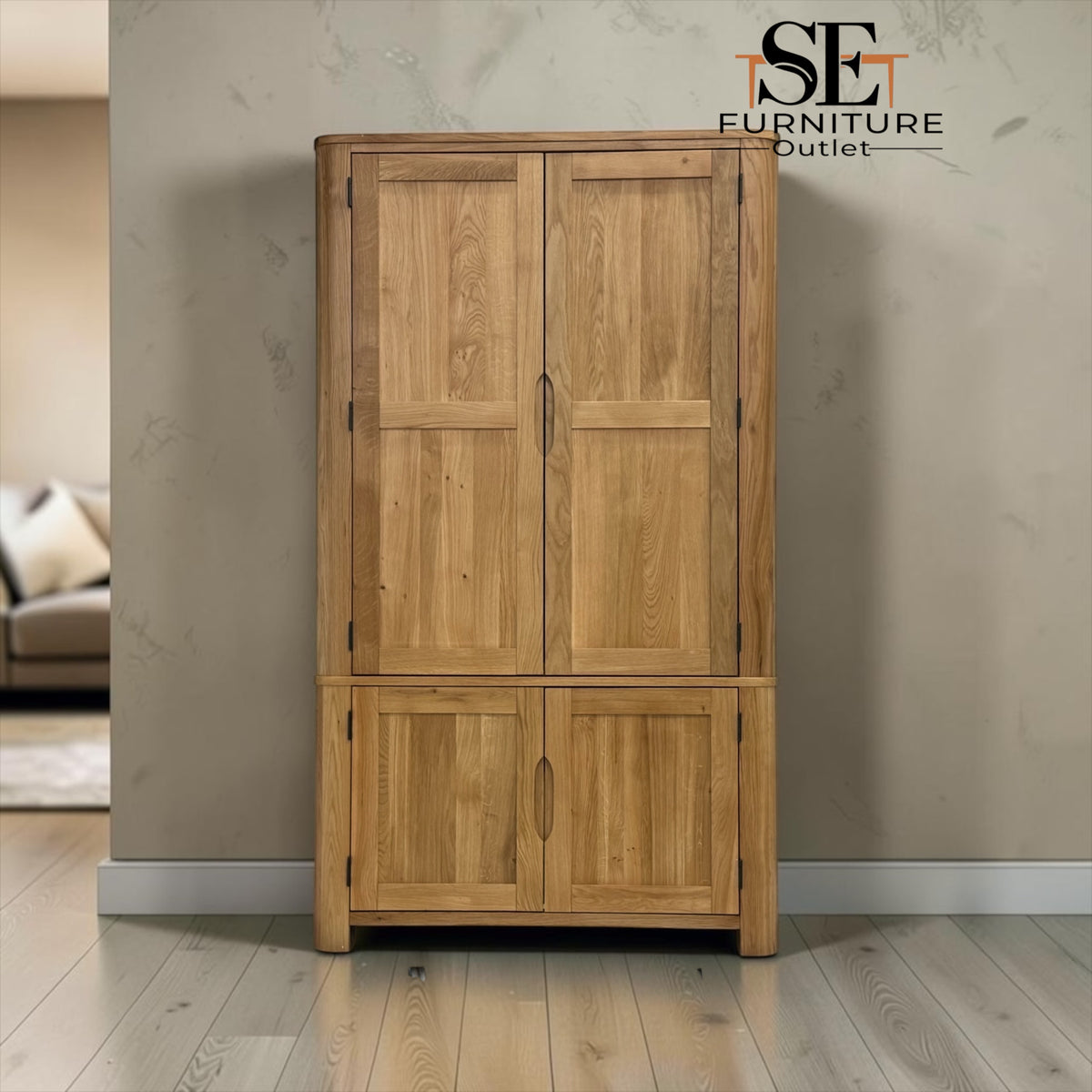 Natural Solid Oak Kitchen Larder Romsey Range From Oak Furnitureland RRP £1479