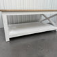 Cotswold Company White Wax Finished Oak Top & Pure White Painted Coffee Table RRP £450