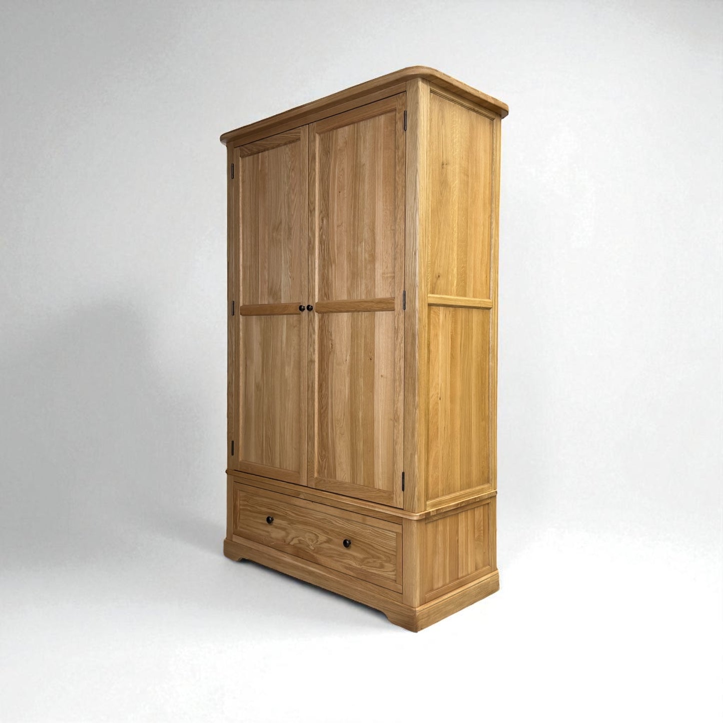 Natural Solid Oak Double Wardrobe Brennan Range From Oak Furnitureland