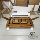 Natural Solid Oak Extending Dining Table, 6 to 10 Seater Bentley Range From Oak Furnitureland RRP £1079