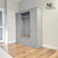 Solid Wood Frames Bootility Unit, Chester Dove Grey Range RRP £1600