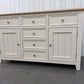 Solid Oak & White Painted Sideboard RRP £649 (No Veneer, MDF Or Chipboard Used)