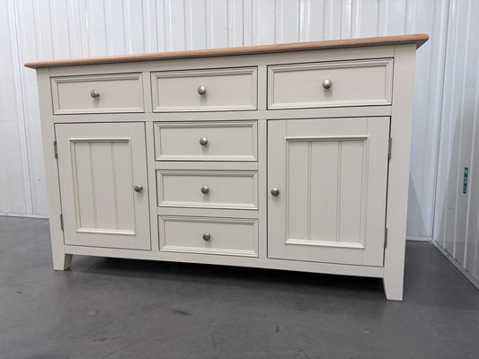 Solid Oak & White Painted Sideboard RRP £649 (No Veneer, MDF Or Chipboard Used)