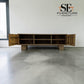 Solid Acacia Wood Extra Large TV Unit Okkio Range from Oak Furnitureland RRP £629