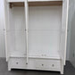 Cotswold Company Oak Top with Pure White Painted Panels Triple Wardrobe RRP £1250