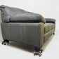 Oak Furnitureland Luxurious Italian Caruso Slate Leather Sofa Matera Range RRP £2299