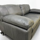 Oak Furnitureland Luxurious Italian Caruso Slate Leather Sofa Matera Range RRP £2299