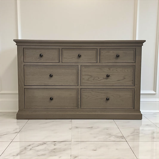 Weathered Oak 7 Drawer Chest, Burleigh Range From Oak Furnitureland RRP £759