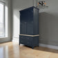 Oak & Solid Wood Frames Double Larder, Chester Charcoal Range  RRP £1499