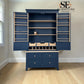 Oak & Solid Wood Frames Double Larder, Chester Midnight Blue Range RRP £1499