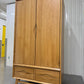 Oak Furnitureland Natural Solid Oak Double Wardrobe Ellipse Range RRP £899