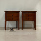Set of 2 Solid Oak & Oak Veneer Bedside Tables from the Winchcombe Dark Oak Range RRP £598