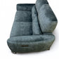 Oak Furnitureland Descent Blue Fabric 2 Seater Electric Recliner Sofa with Power Headrest Juliette Range RRP £1599