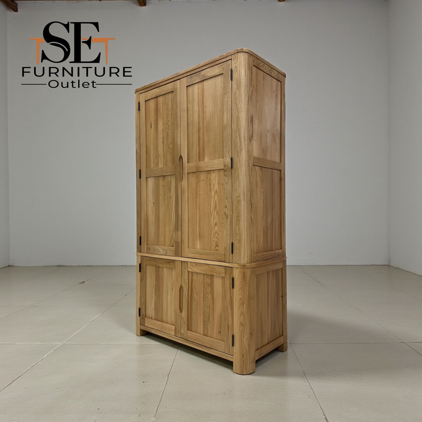 Natural Solid Oak Kitchen Larder Romsey Range From Oak Furnitureland RRP £1399