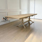 Solid Oak & Quality Oak Veneer 6-10 Seater Extending Dining Table with Limewashed Finish, Camille Range RRP £1500