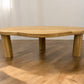 Solid Oak Coffee Table Featuring a Live Edge Design and Sturdy, Chunky Legs RRP £549