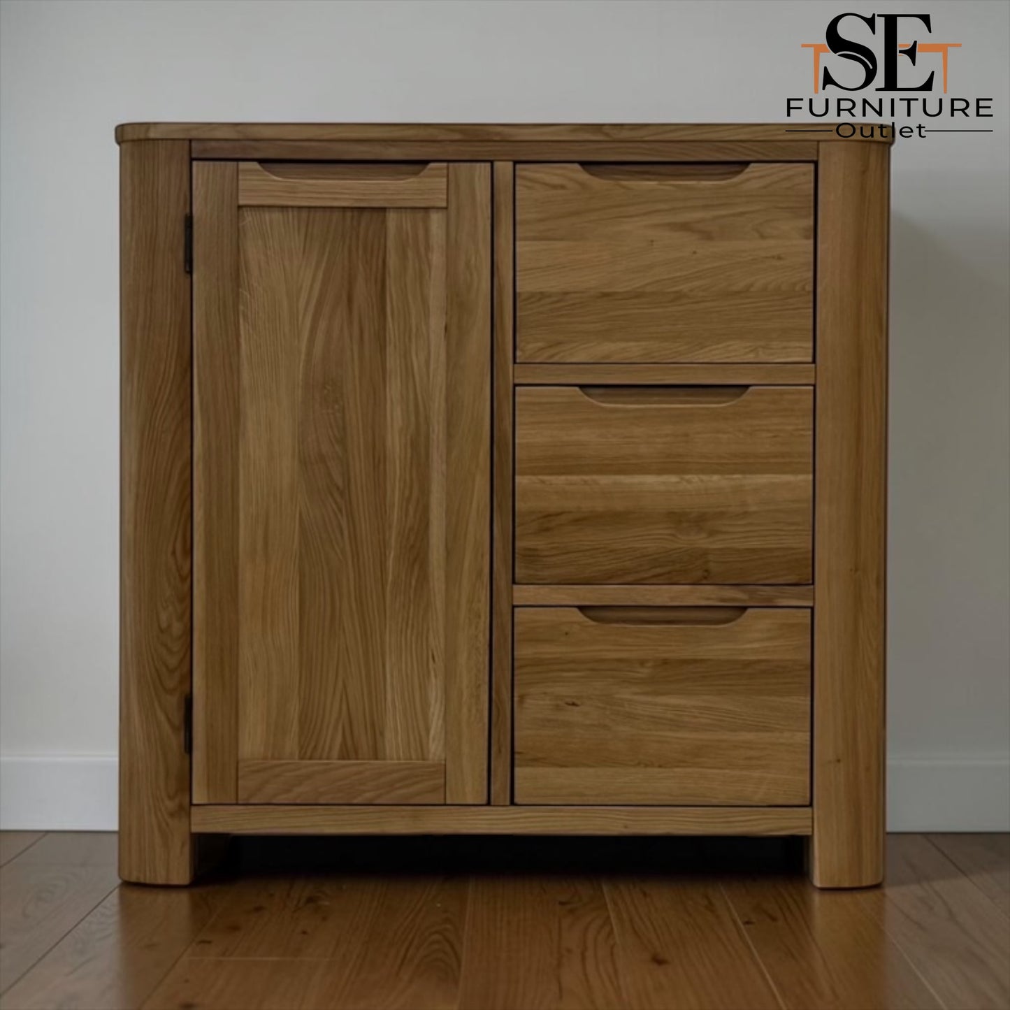 Natural Solid Oak Storage Cabinet Romsey Range, From Oak Furnitureland RRP £499