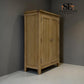 Whitewashed Finish Solid Oak & Oak Veneer Large Shoe Cupboard, Inglesham Range RRP £650