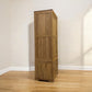 Oak Furnitureland Natural Solid Oak Slim Kitchen Larder Bevel Range RRP £1049