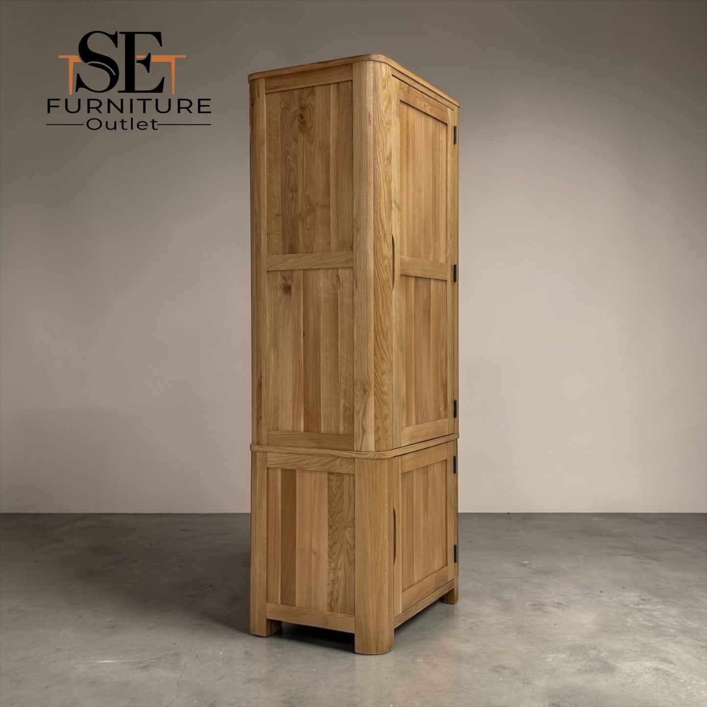 Natural Solid Oak Small Kitchen Larder from Romsey Range by Oak Furnitureland, RRP £1249