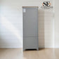 Solid Oak Top & Solid Wood Frames Narrow Larder, Chester Dove Grey RRP £999