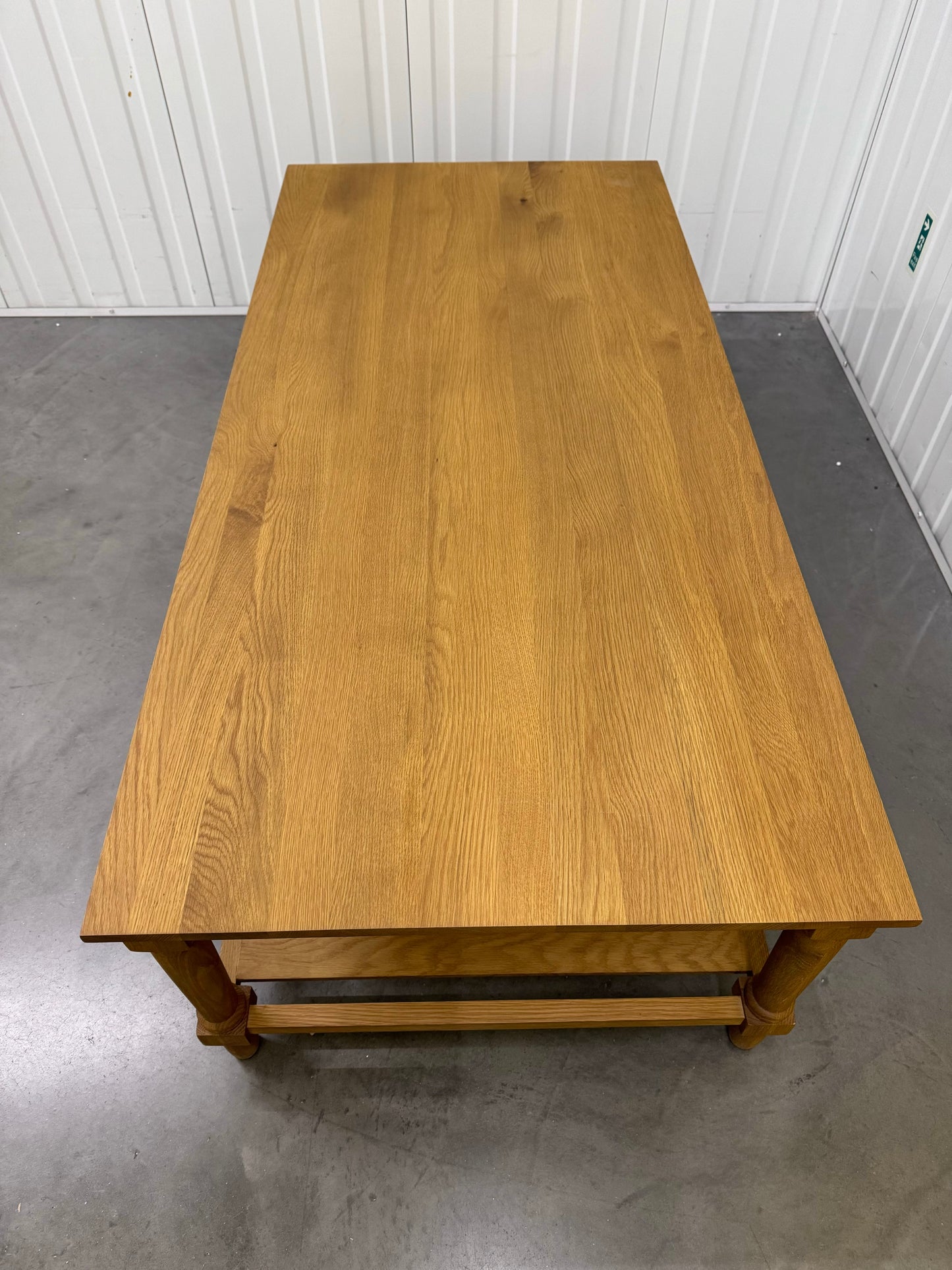 Solid Oak Large & Low Coffee Table, Elkstone Melow Oak RRP £599