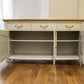 Bentleys Pale Oak Top & Painted Bow Fronted Sideboard RRP £1199