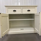 Solid Wood & Warm White Painted Panels 2 Door Sideboard RRP £499