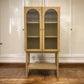 Solid Hardwood Display/Drinks Cabinet with Glass Panel Doors (No Veneer, MDF Or Chipboard Used)