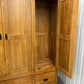 Oak Furnitureland Solid Oak Triple Wardrobe Original Rustic Range RRP £1349