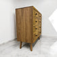 Brushed & Glazed Solid Oak Chest of Drawers Parquet Range