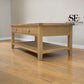 Whitewashed Finish Solid Oak & Oak Veneer Coffee Table with Drawers, Inglesham Range RRP £499