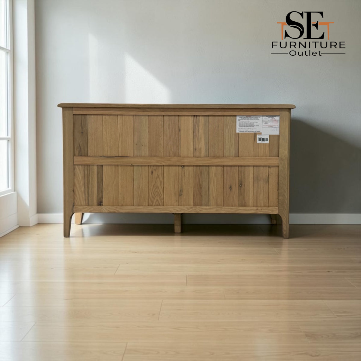 Light Natural Solid Oak 7 Drawer Chest, Newton Range From Oak Furnitureland RRP £759