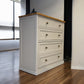 Natural Solid Oak & Painted 5 Drawer Chest of Drawers, Henley Range From Oak Furnitureland RRP £629