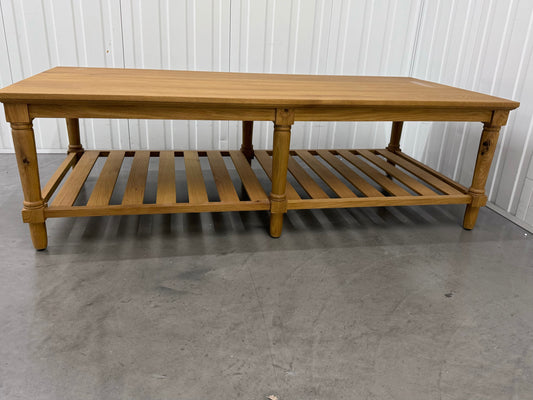 Solid Oak Large & Low Coffee Table, Elkstone Melow Oak RRP £599