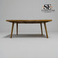 Brushed & Glazed Solid Oak Dining Table, 8 Seater Parquet Range From Oak Furnitureland RRP £809