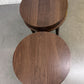 Bentleys Solid Walnut Lamp Tables With Drawer