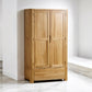 Natural Solid Oak Double Wardrobe Romsey Range From Oak Furnitureland RRP £939 (1)