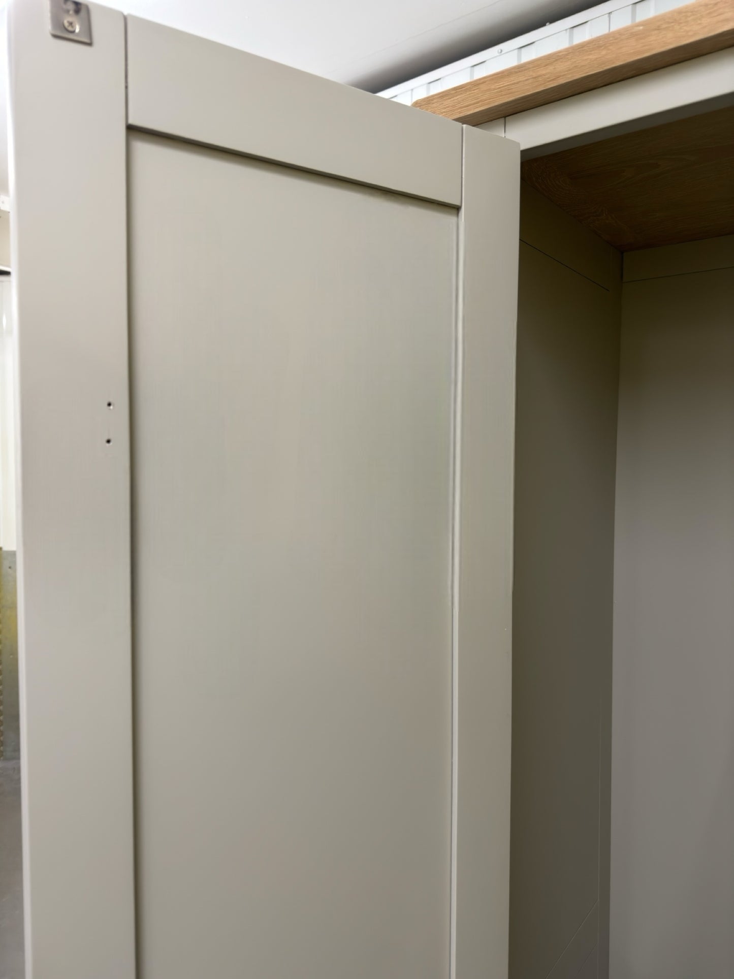 Cotswold Company Oak Top & Dove Grey Painted Utility Cupboard RRP £999