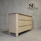 Smoked Oak & Painted 7 Drawer Chest Otto Range From Oak Furnitureland RRP £669