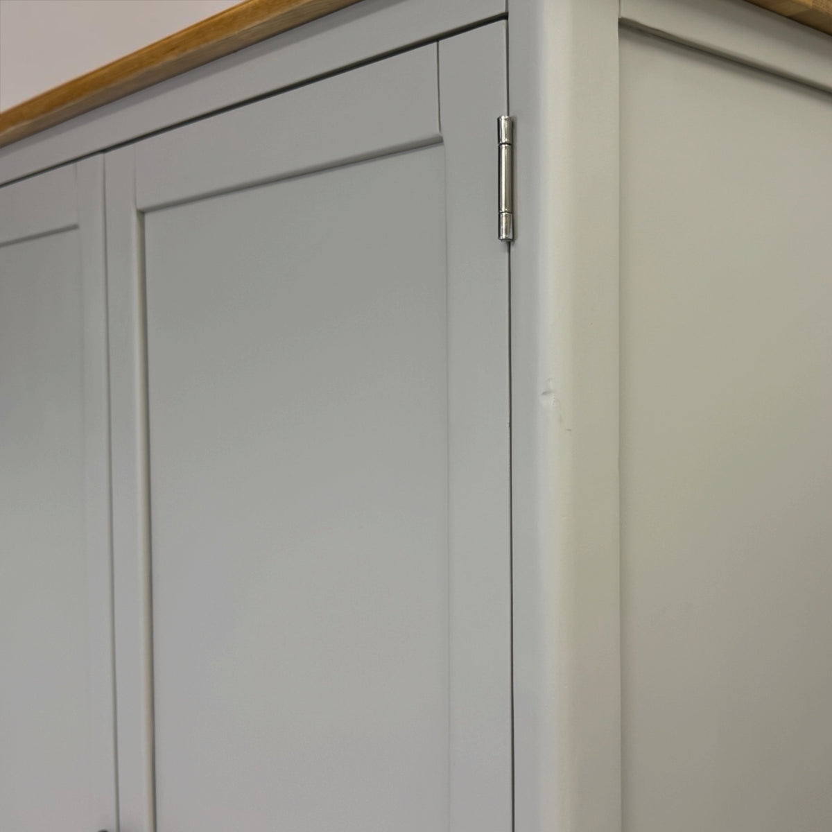 Natural Solid Oak & Painted Double Larder, Henley Range From Oak Furnitureland RRP £1679