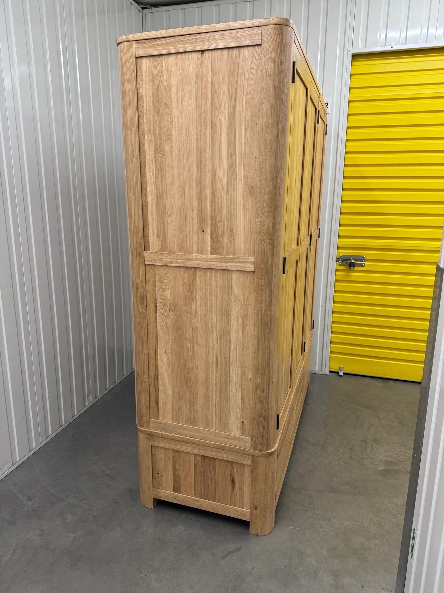 Oak Furnitureland Natural Solid Oak Triple Wardrobe Romsey Range RRP £1449