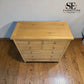 Whitewash Finish Solid Oak & Quality Oak Veneer 7 Drawer Chest, Inglesham Range, RRP £899
