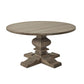 COPGROVE COLLECTION ROUND PEDESTAL SOLID WOOD FRENCH STYLE DINING TABLE