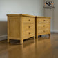 Set of 2 Whitewashed Oak Jumbo Bedside Tables from the Inglesham Range, RRP £700